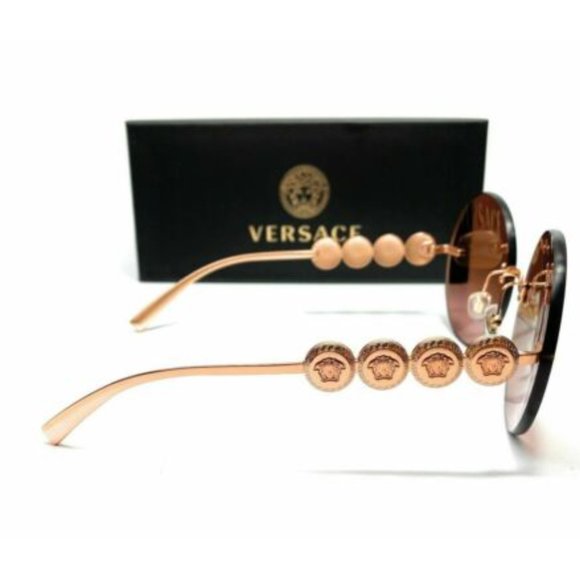 Versace Women\'s Pink and Gold Gradient Sunglasses! main image 4